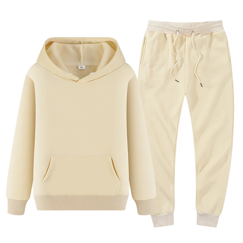 

Men's sport suit Solid color light board fleece warm autumn/winter hoodie Hoodie loose sport pullover