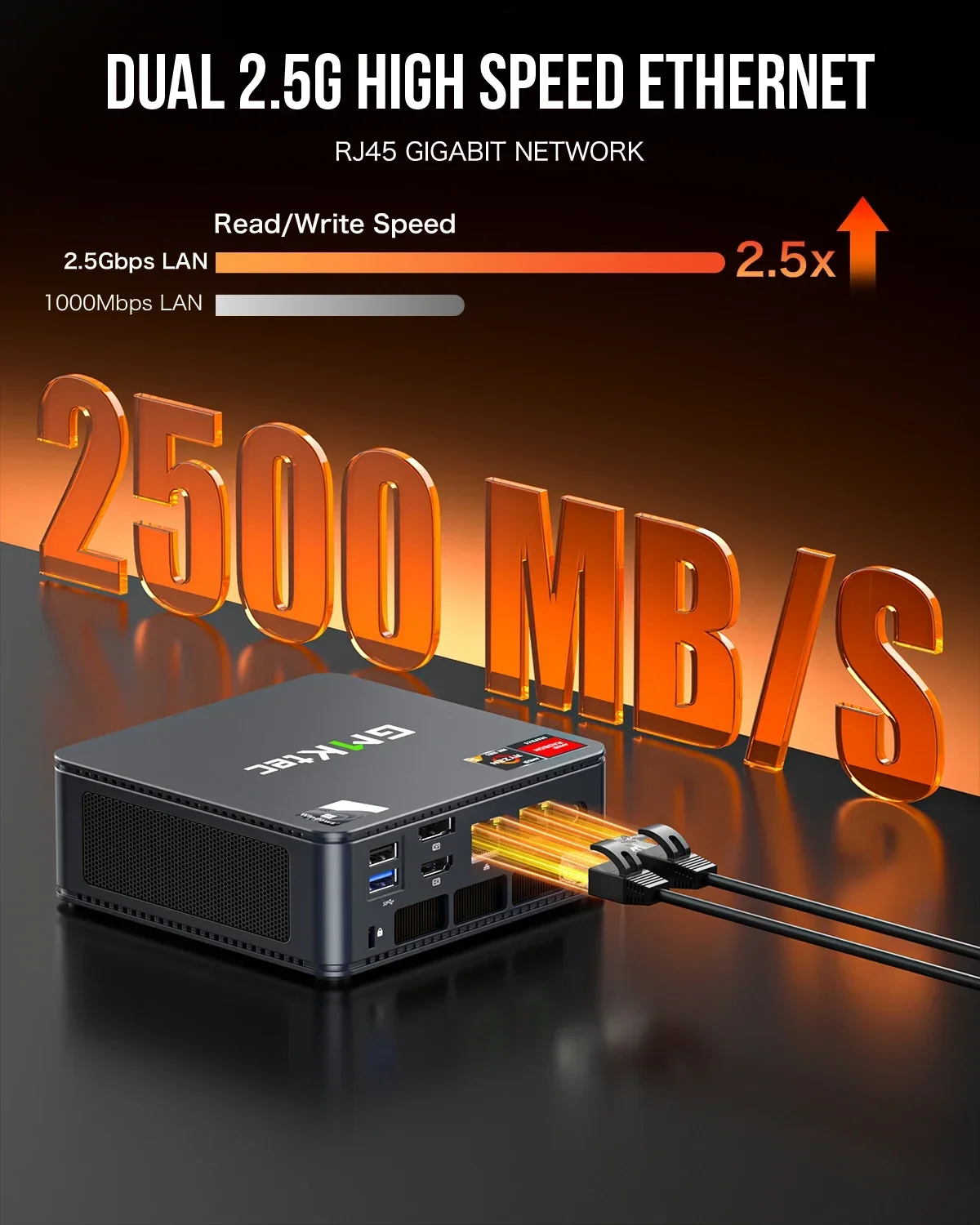 --GMKtec M6 AMD R5 6600H Игровой мини-ПК 6-ядерный 12-поточный 32 ГБ DDR5 1 ТБ SSD Компьютерный ПК