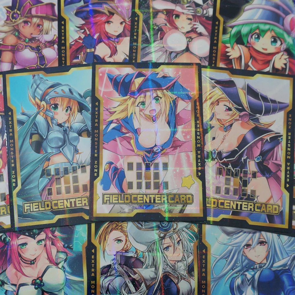 

20pcs/set Yugioh Classic Female Spellcaster Field Center Cards Women Sorcerer Prophecy Lady Magic Girl Shiny Collection Cards