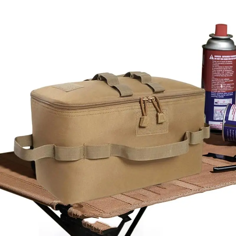 

Grill Caddy Bag Foldable Grill And Picnic Caddy Picnic Condiment Caddy BBQ Organizer For Camping Outdoor Mesh Basket Table