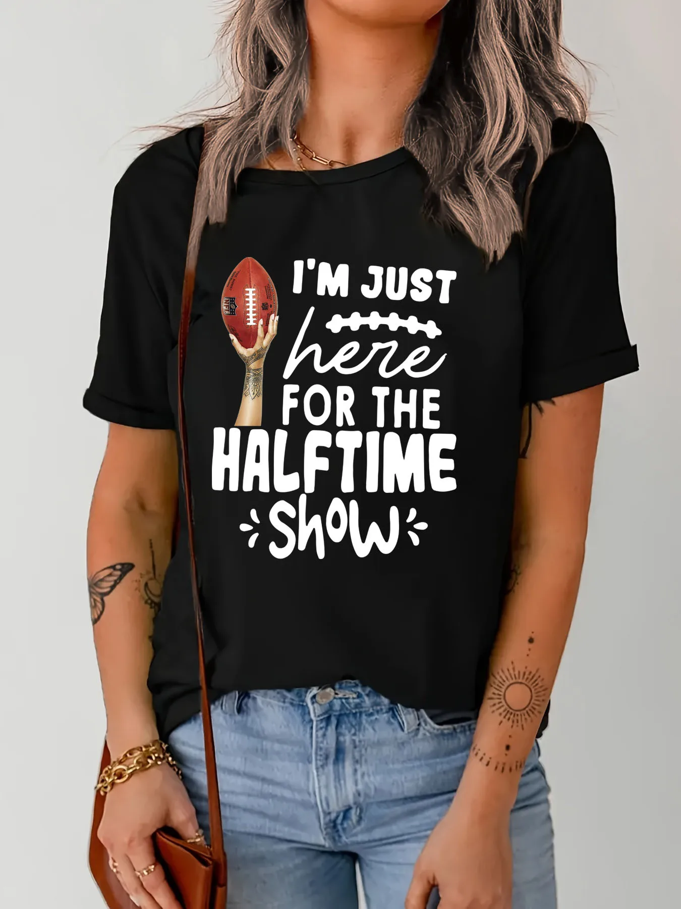 

Spring and summer cotton T-shirt female alphabet print everything short sleeved fashion casual loose T-shirt top