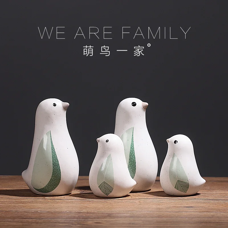 

Kezhuang Decoration Home Soft Decoration Living Room TV Cabinet Office Study Minimalist Ornament Creative Nordic Bird