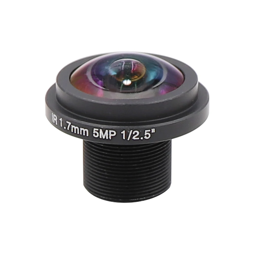 

Объектив «рыбий глаз» 1,7 мм с широким углом обзора и ручным фиксированным фокусом с креплением M12