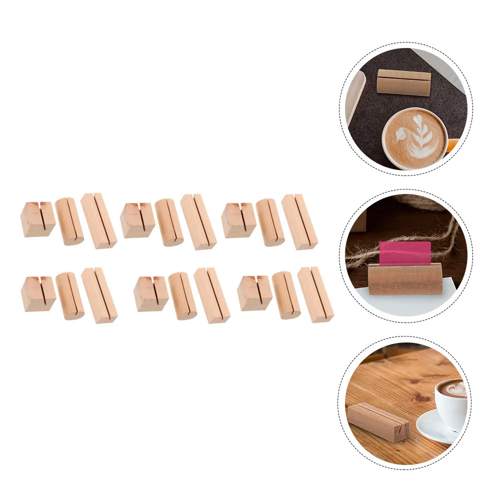 

18pcs Cards Holders Tabletop Message Cards Holder Household Adornment