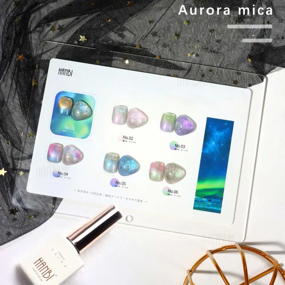 

6 Colors Magnetic Gel Dreamy Glitter Nail Gel Polish Nail Varnish Soak Off Uv Led Gel Diy Nails Aurora Gel Nail Polish Manicure