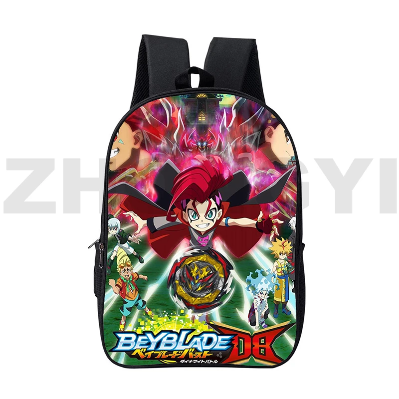 Классический мультяшный рюкзак Beyblade Burst 16-дюймовый мужской для ноутбука 3D