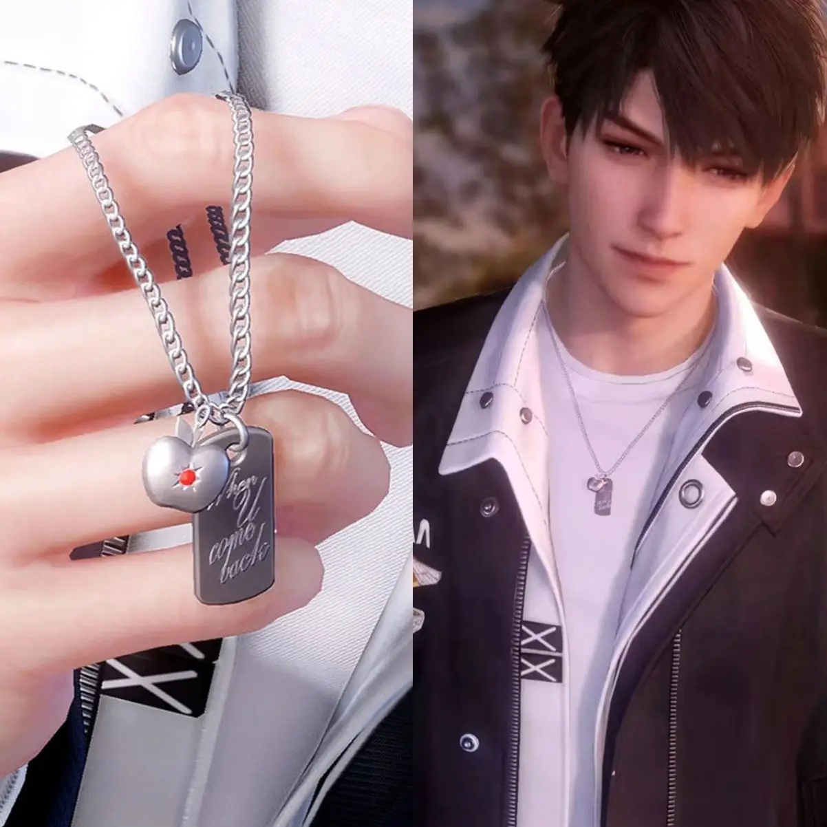 Ожерелье из аниме Love and Deepspace сильус рафайель цепочка ожерелья до ключиц высокое