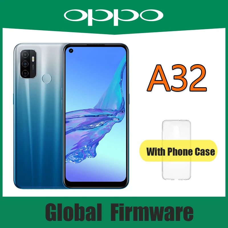 Мобильный телефон OPPO A32 смартфон, Snapdragon 460 18 Вт Быстрое зарядное устройство 8 ГБ ОЗУ 128 Гб ПЗУ Android 10,0 5000 мАч (art.: 3920bc60ae284) - 3920bc60ae284