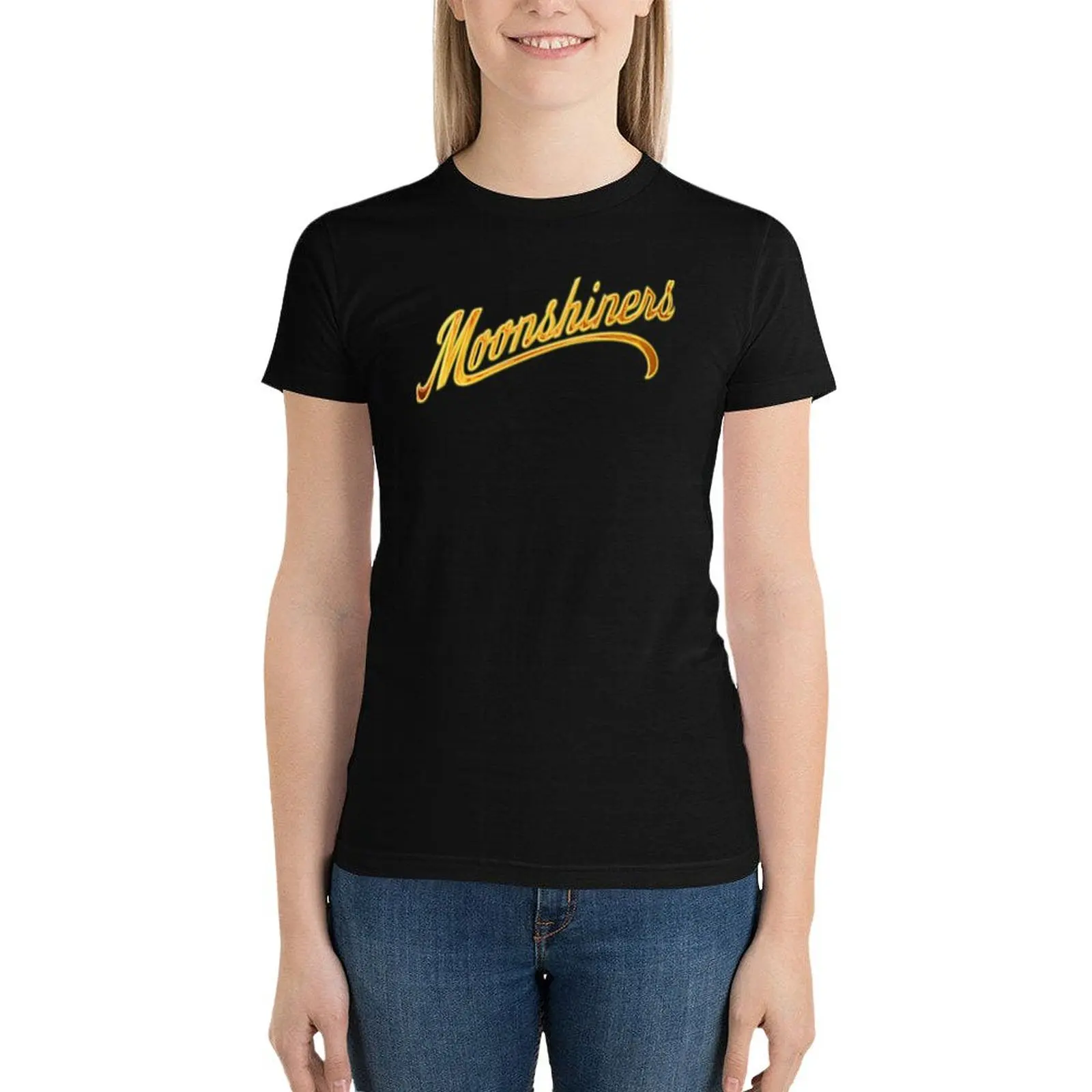 Футболка Moonshiners 9 забавная Женская винтажная одежда футболки для женщин