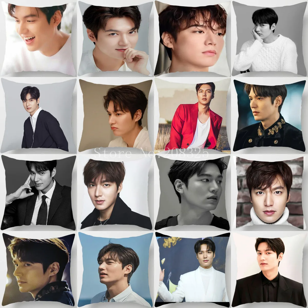 

ZENGIA Lee Min Ho чехол для подушки для дома, невидимая Полиэстеровая Подушка на молнии, чехол для подушки