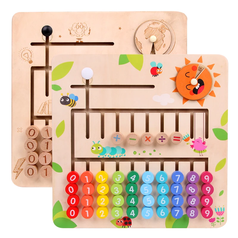 

Kids Wooden Math Toys for Children Montessori Materials Learning To Count Numbers Early Mathematics Education for Babies