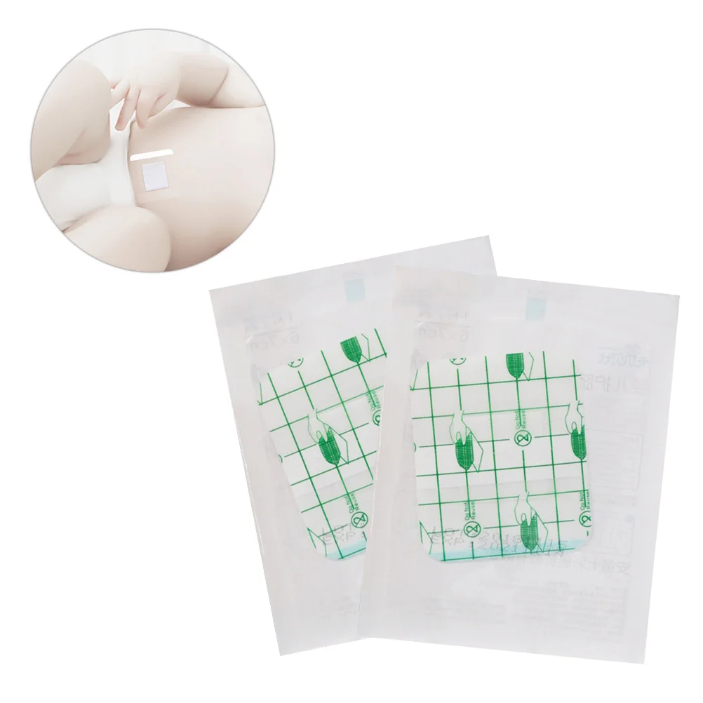 

10pcs Bandages Sterile Adhesive Waterproof Disposable Transparent Baby Navel Paste for Infant Baby