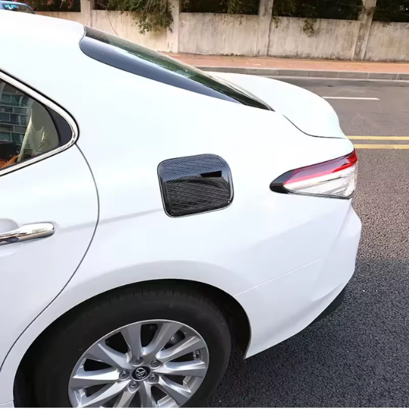 Фото Для Toyota Camry 70 XV70 2018-2023 хромированная крышка топливного бака автомобиля, крышка масляного бака, декоративная наклейка, аксессуары №1