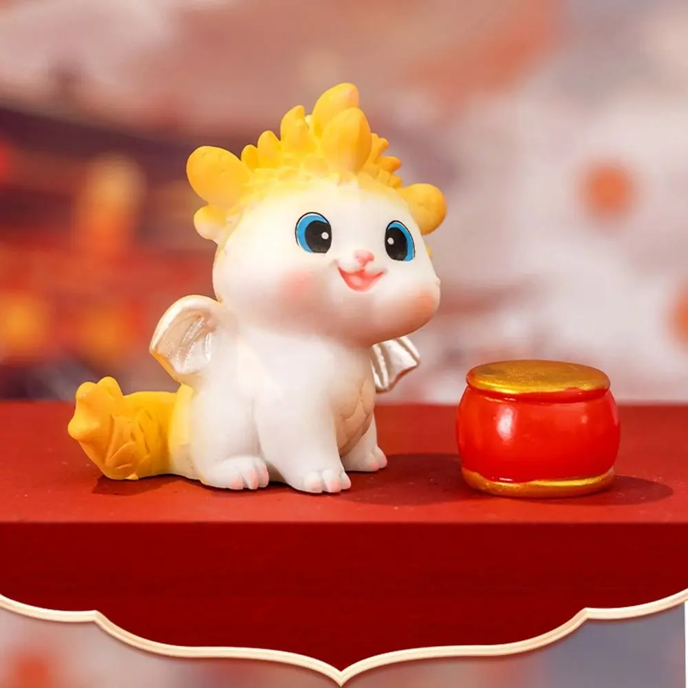 Миниатюрная декоративная фигурка дракона для весеннего фестиваля декор