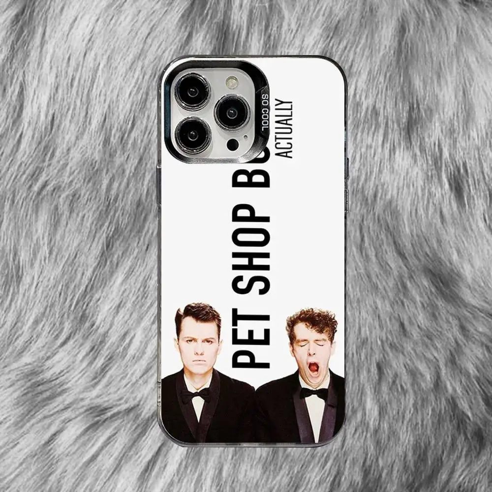 Фото Чехол для телефона Band Pet S-Shop Boys для iPhone 15,16,17,13,14,11,12,Pro,Max,Plus,E,Air,Mini, серый матовый, противоударный №3
