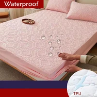 waterproof cartoon printed bed sheet thicken bed cover durable and skin friendly mattress protector 150x200 180x200 200x220cm