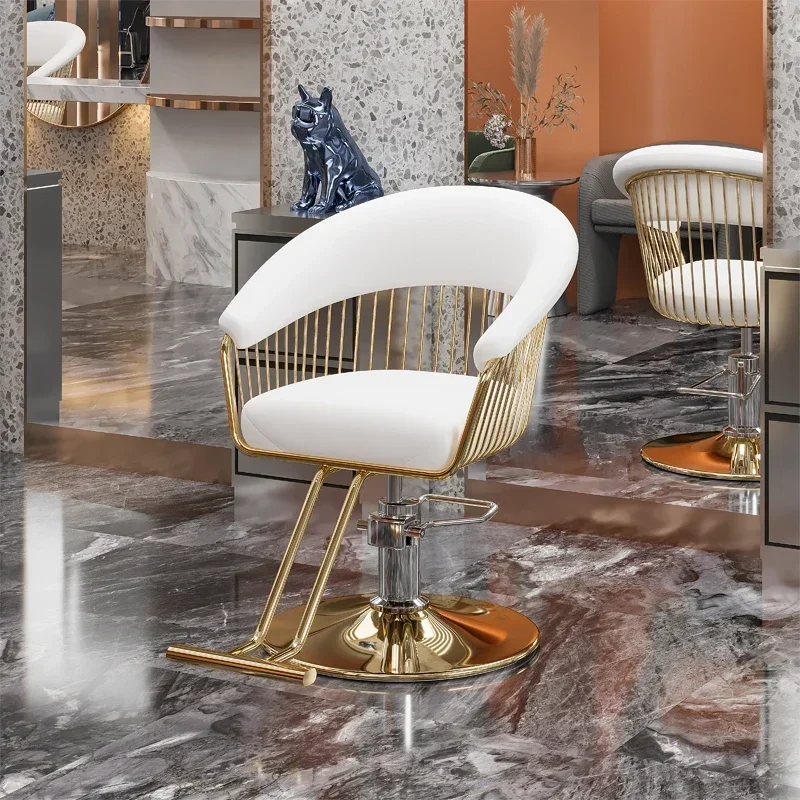 Индивидуальное парикмахерское кресло роскошное розовое классическое