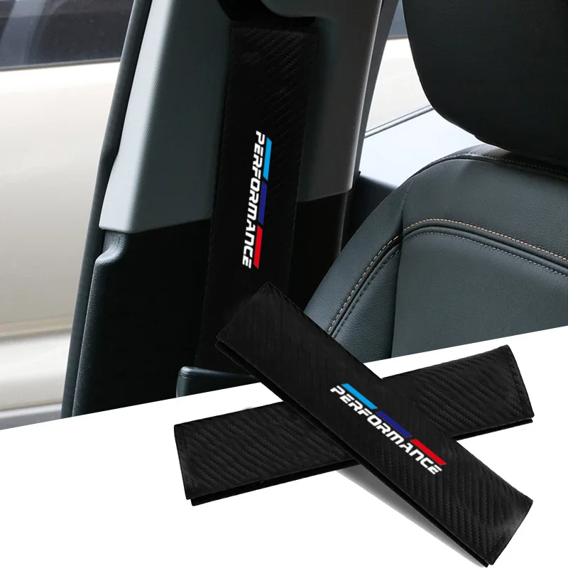 

Carbon Fiber Car Seat Belt Pads Seat Shoulder Strap Pad Cushion Cover for BMW M E30 E39 E46 E90 E93 E60 F10 M5 M6 M7 X4 X5 X1