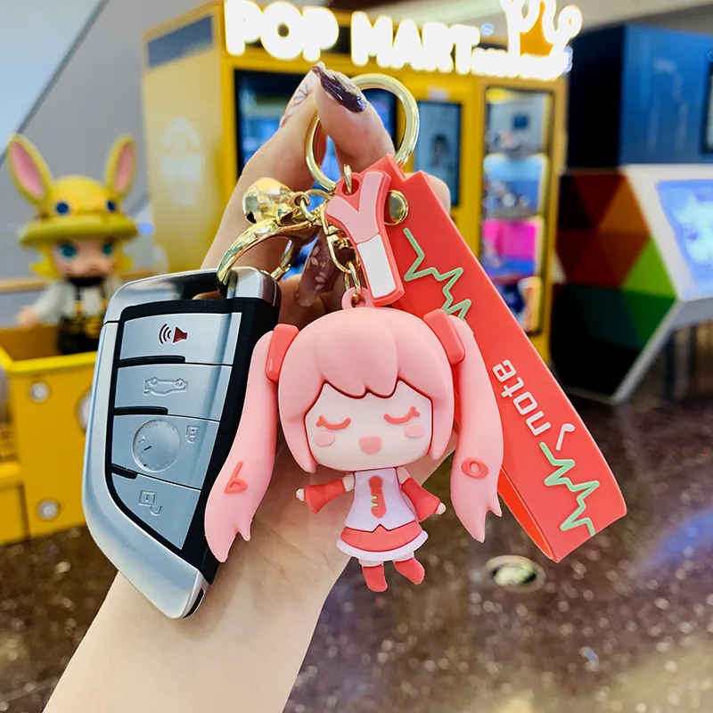 

Симпатичная Аниме Фигурка Хатсуне брелок Мику кулон силикагель Косплей Аксессуары симпатичный автомобиль кулон детский подарок игрушка