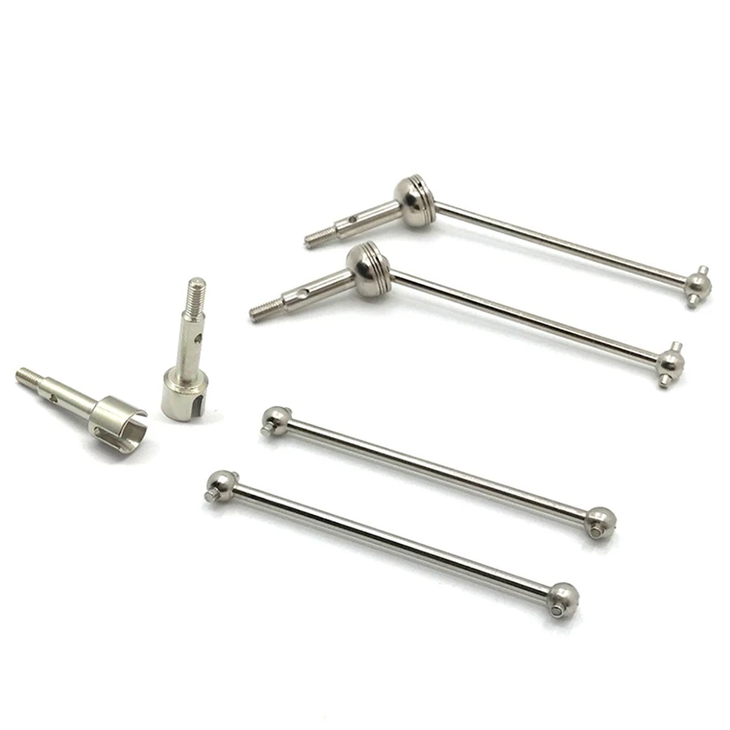 

4Pcs Metal Front & Rear CVD Drive Shaft for WLtoys 144001 124018 124019 RC Car Upgrade Parts Accessories