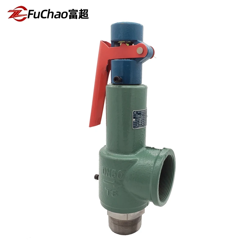 

A28H-16 safety valve A28W-16T adjustable full-open gas storage tank steam boiler pressure relief valve DN65 DN80
