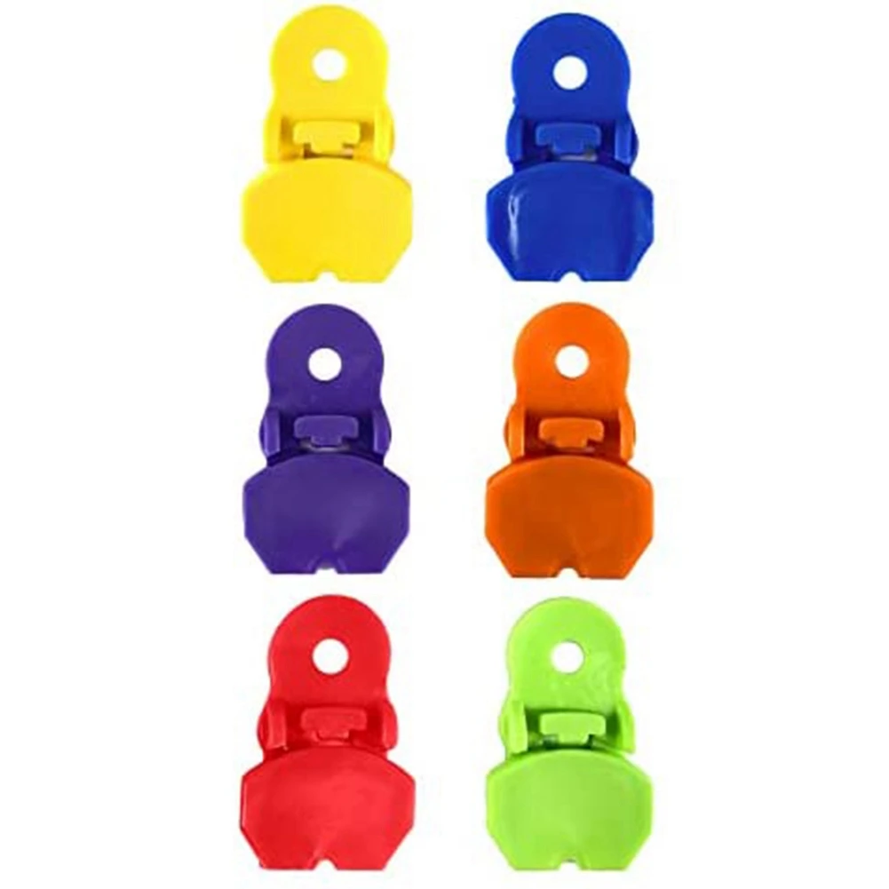 

6 Pieces Color Manual Easy Can Opener, Premium Plastic Shields Tab Openers, Leakproof Soda Can Lids Soda Can Cover