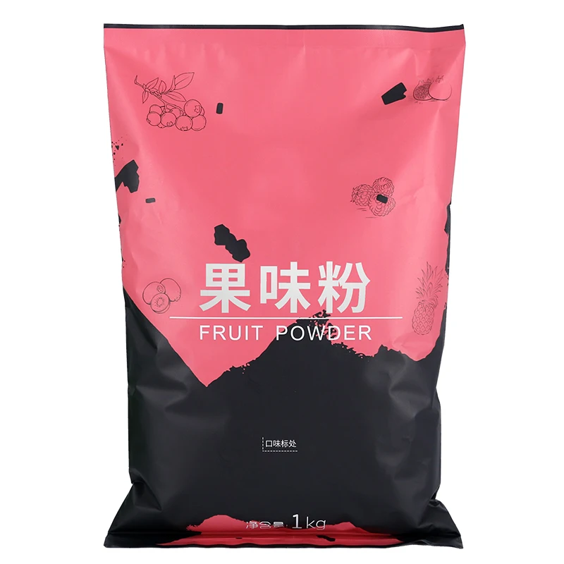 

Fruit powder raw material instant milk tea powder bag beverage strawberry powder multi flavor 1000g/bag