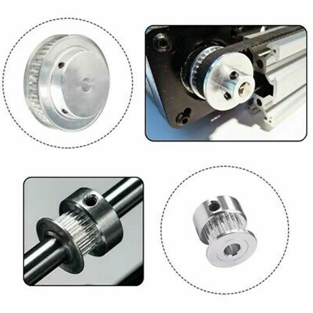 

Synchronous Belt Wheel Kit Synchronous Wheel Kit Belt Closed GT2 Loop Timing With 20 And 60 Teeth 200mm Aluminum