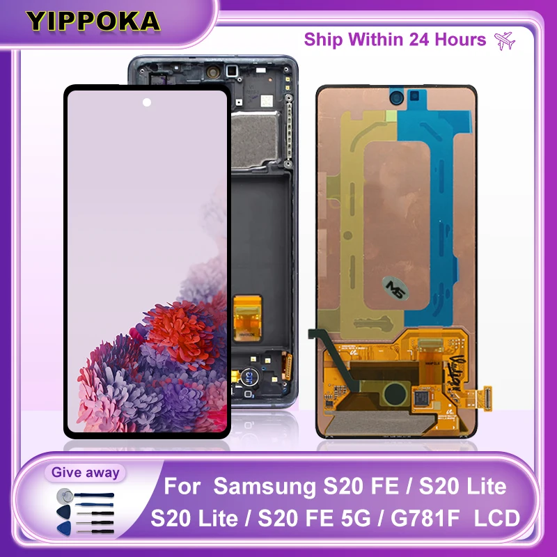 

Original For Samsung Galaxy S20 FE 4G Display S20FE LCD S20 Lite Touch Screen Digitizer Replacement For Galaxy S20 FE 5G Display