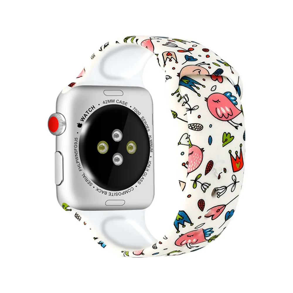 

Silicone Strap For Apple Watch Band 42mm 45mm 38mm 44mm 40mm Smartwatch Rubber Sports Bracelet iwatch Series 7 se 4 5 6 8 Ultra