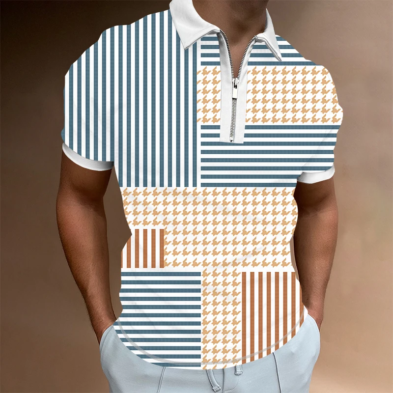 men polo shirt hot sale new plaid 2022 summer fashion classic casual tops short sleeves famous brand cotton skull high quality free global shipping