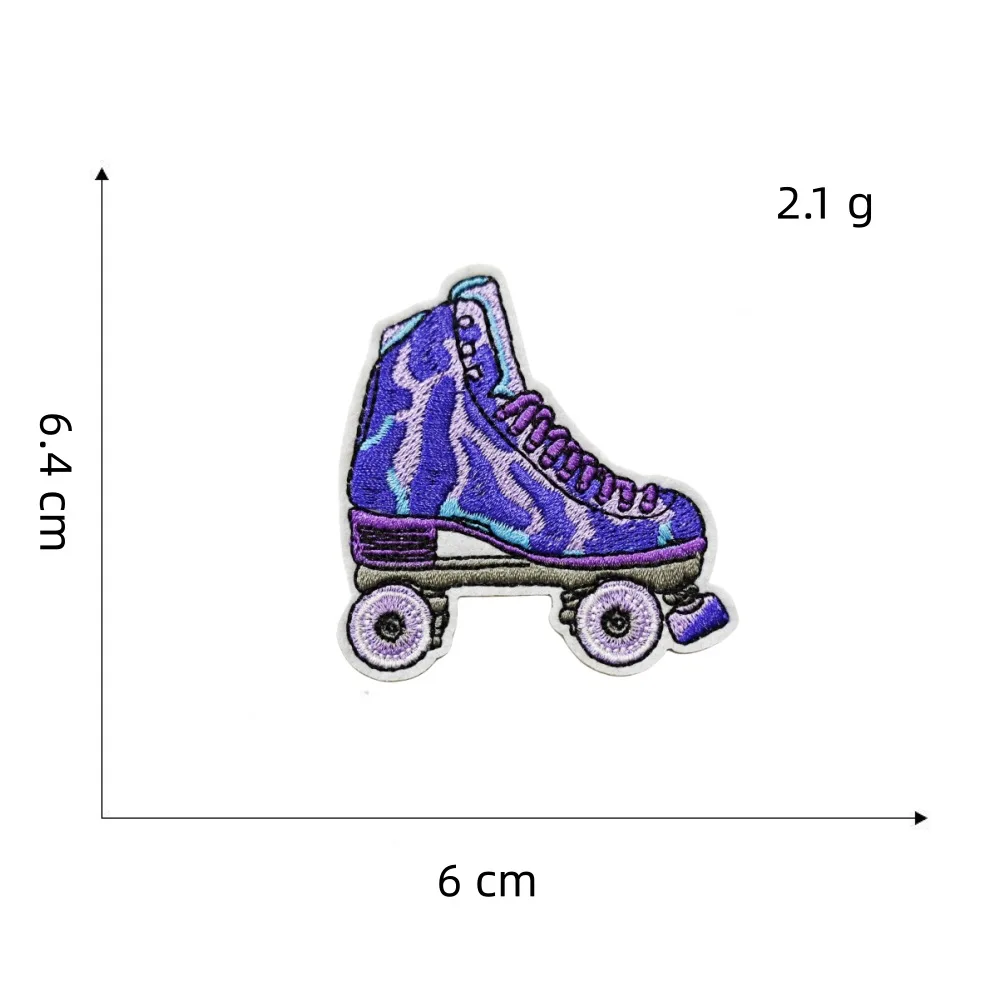 Пурпурные стильные термоклейкие нашивки для одежды патчи с вышивкой очков
