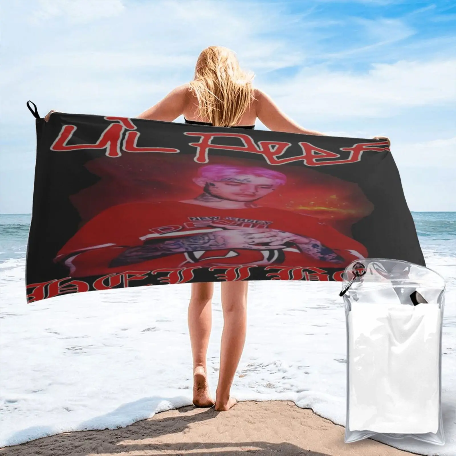 

Lil Peep Hellboy Heavy Catton Beach Towel Sauna Bathroom Products For The Beach Beach Towel Beach Towel Hand Towels Towel Bath