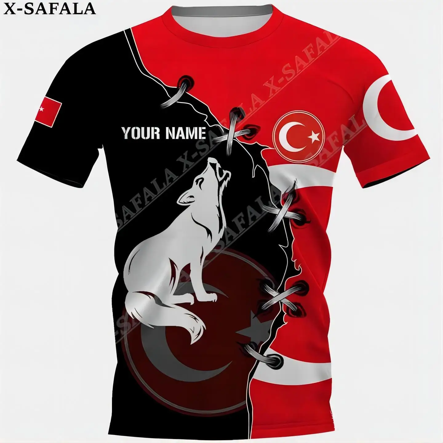

Proud Of Turkey Country Coat Of Arms 3D Printed High Quality Short Sleeve T-shirt Summer Round Neck Men Female Casual Top Tee-6