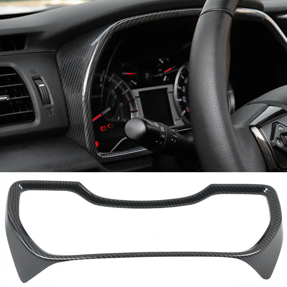 

Carbon Fiber Look Interior Dashboard Frame Cover For Toyota 4Runner 2014-2019
