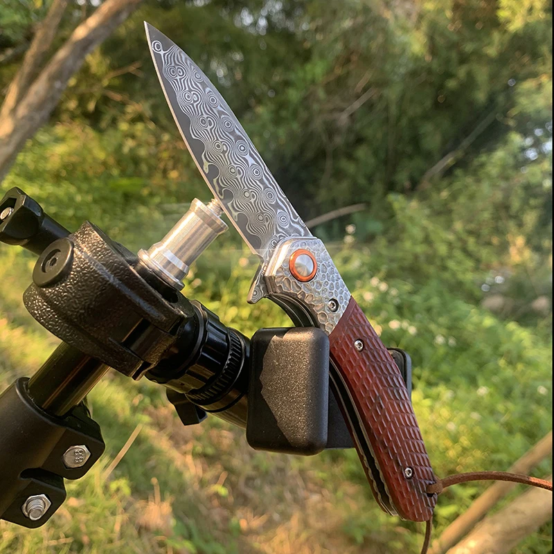 

Складной нож высокой твердости, дамасское лезвие, тактические походные ножи для выживания, многофункциональный портативный инструмент