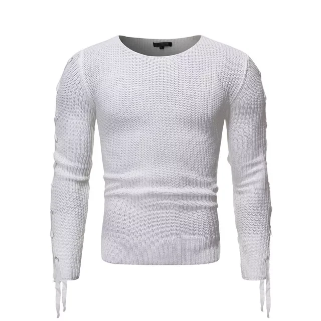 

NEW IN New Men's Sexy Sweater Pullovers Male Autumn O-Neck Slim Fit Sweaters Solid Color High Street Knitwear M-2XL