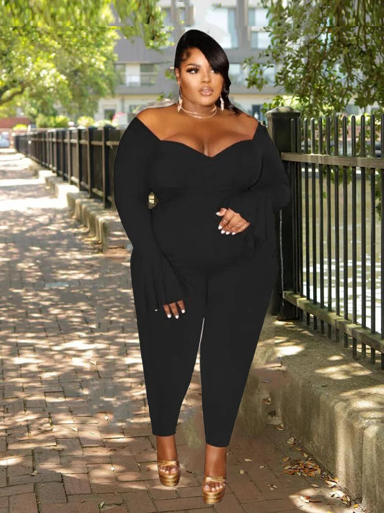 Женский комбинезон с длинным рукавом цельный женский сексуальный открытыми