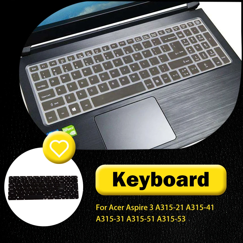 

Laptop Keyboards Fluent Typing Keypads Replacement for Aspire 3 A315-21