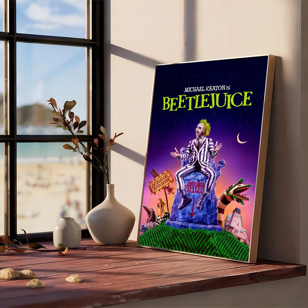 Классический фильм Битлджус комедийный ужасов липкие постеры необычные