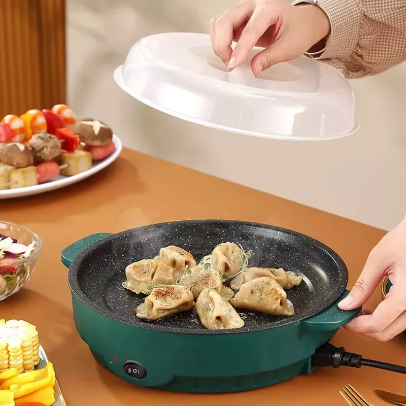 

NEW2023 in MultiCooker 220V Frying Pan Househould Barbecue Fried Steak Fish Omelette Frying Pan Non-stick Cooking Machine air f