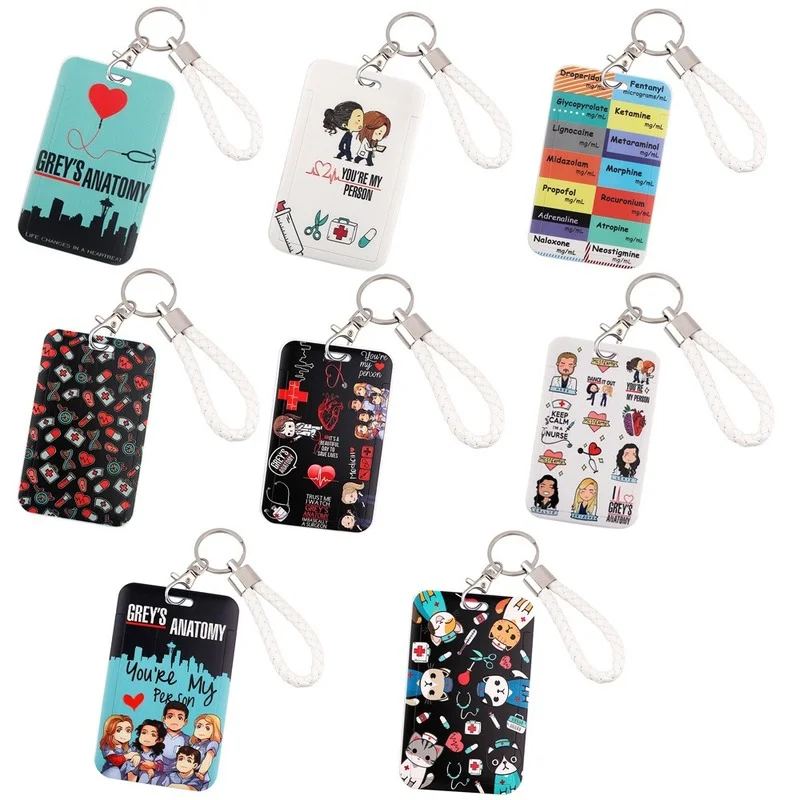 

Новинка 2022, серая анатомия, ТВ-шоу, врач, медсестра, мультяшный держатель для ключей, брелок, оптовая продажа