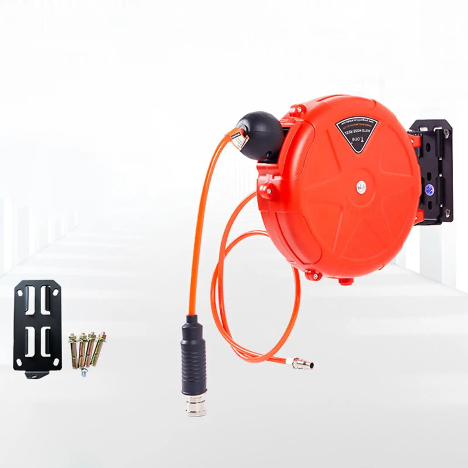 

Автоматическая выдвижная катушка для воздушного шланга с автоматическим перемоткой и трубкой 10 м. Катушка для шланга воздушного компрессора с автоматической блокировкой для садовой мастерской.