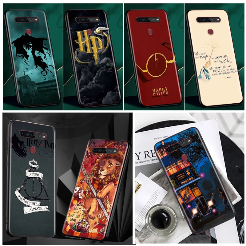 

Art Potters Luxury Harries Logo Phone Case Black For LG Q60 V60 V50S V50 V40 V30 K92 K71 K61 K51S K41S K50S K22 G8 G8X G8S ThinQ