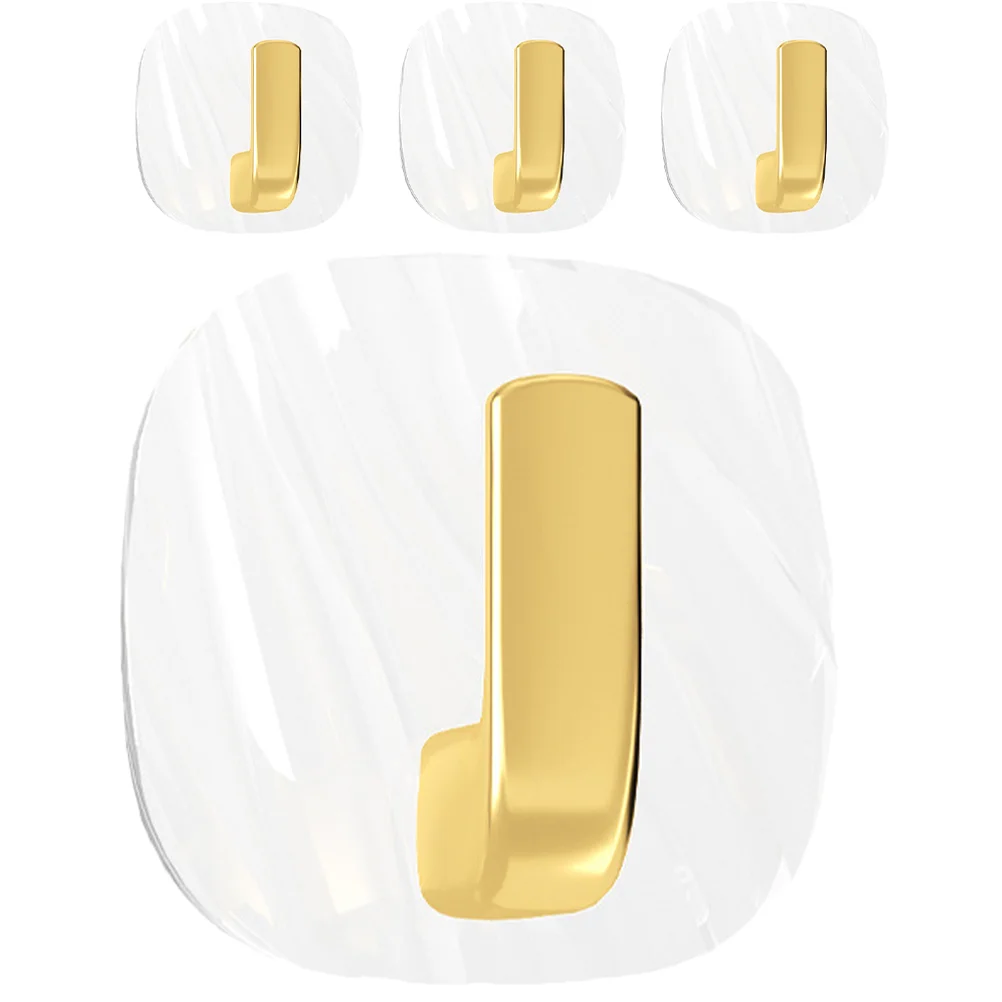 4 шт. крючок бесшовные крючки для одежды без перфорации ванной комнаты подвесные