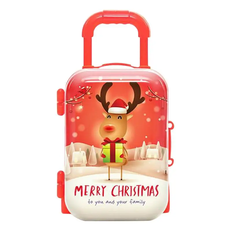 

Мини-чехол для куклы, чехол на колесиках, искусственный пластиковый чемодан, четыре стильных куклы, рюкзак для путешествий, рождественский подарок для куклы