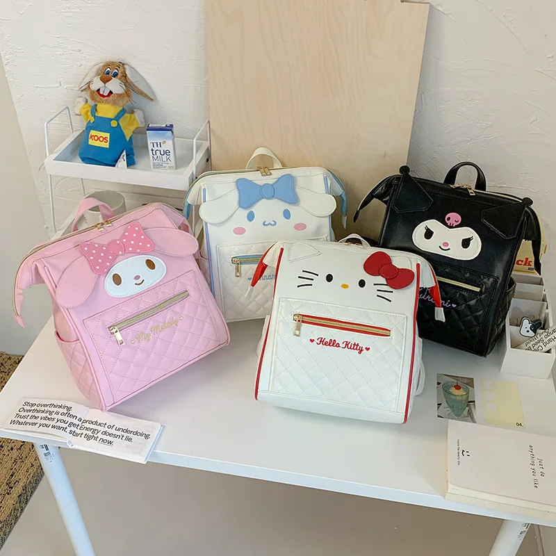 Фото Новый рюкзак Sanrio 2026: Милый многофункциональный рюкзак My Melody с бантом, вместительная сумка для студентов, изысканный подарок к празднику №2