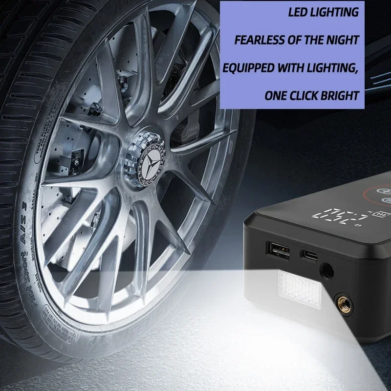 Портативный Мощный Беспроводной Автомобильный Воздушный Насос Автоматический