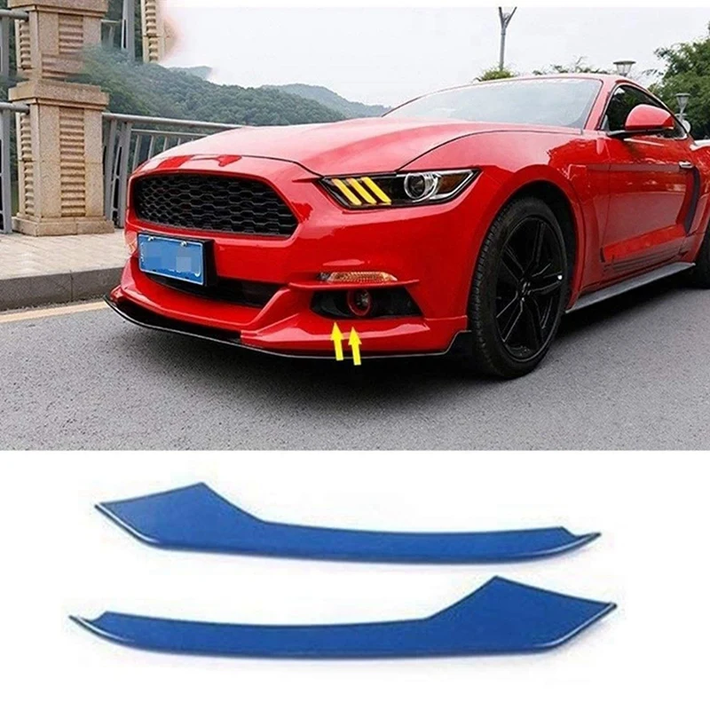 

Car Front Fog Light Eyelid Decoration Cover Trim Strips Stickers For Ford Mustang 2015-2018 Car Styling Accessories