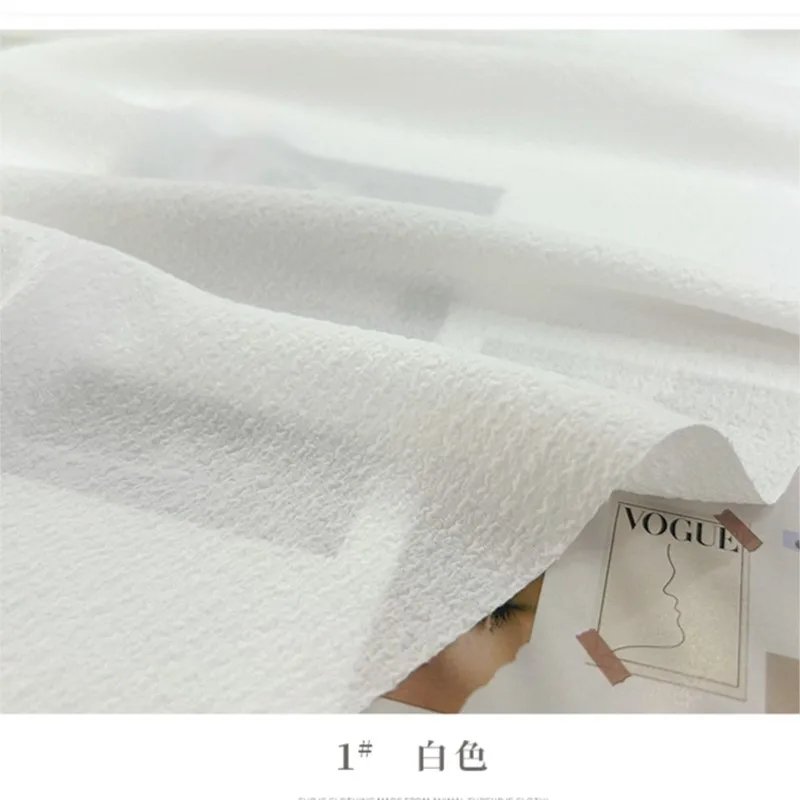 Летняя хлопчатобумажная ткань мягкая эластичная пузырьковая плиссированная